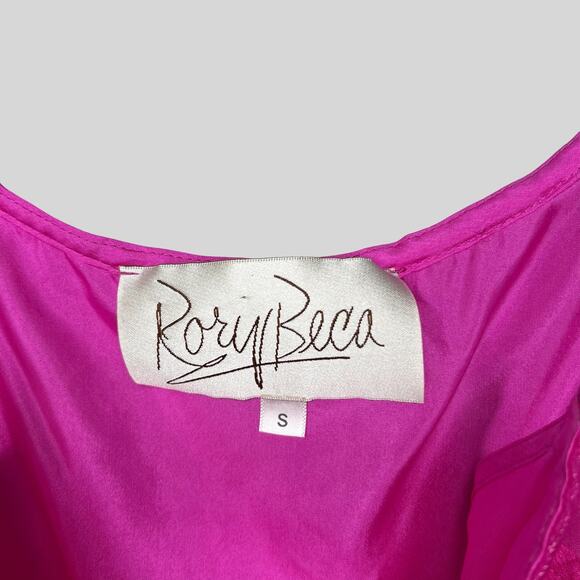 Rory Beca Metallic Pink Silk Top - Picture 4 of 6